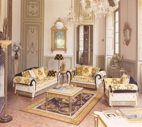 versace sofa replica|versace living room sofa set.